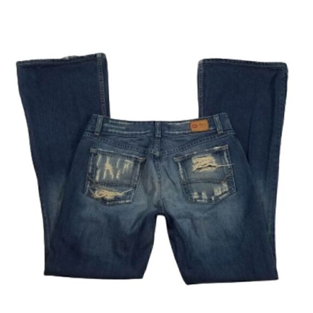 BKE Denim Culture Distressed Bootcut Jeans - Picture 9 of 9